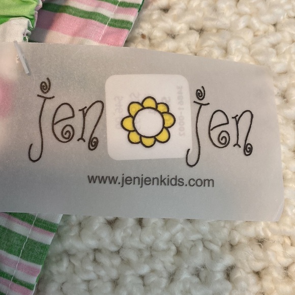 Jen Jen Boutique Skirt Skort with Pears & Stripes NEW NWT Sizes 4, 5 & 6x - Picture 3 of 4